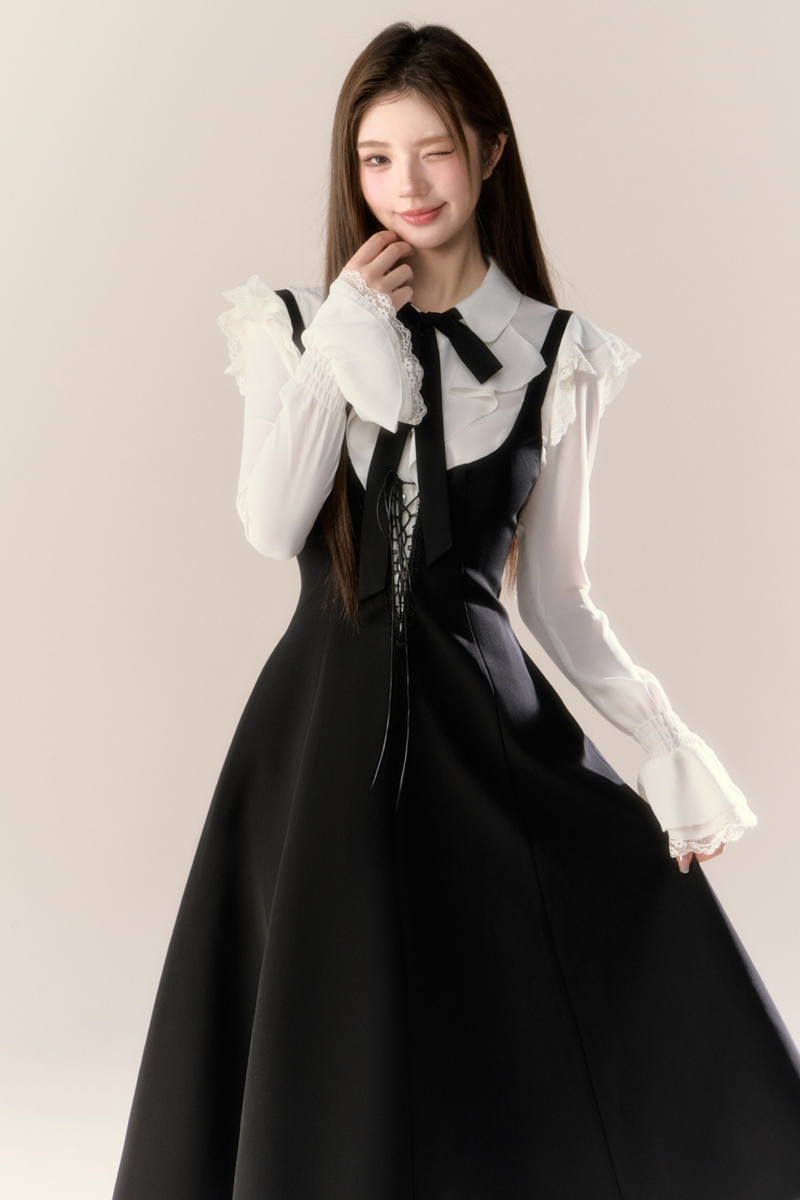 French Blouse + Suspender Skirt