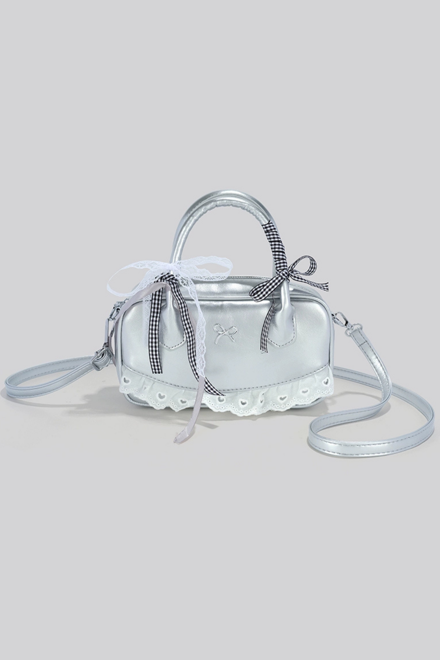Ribbon Lace Boston Bag