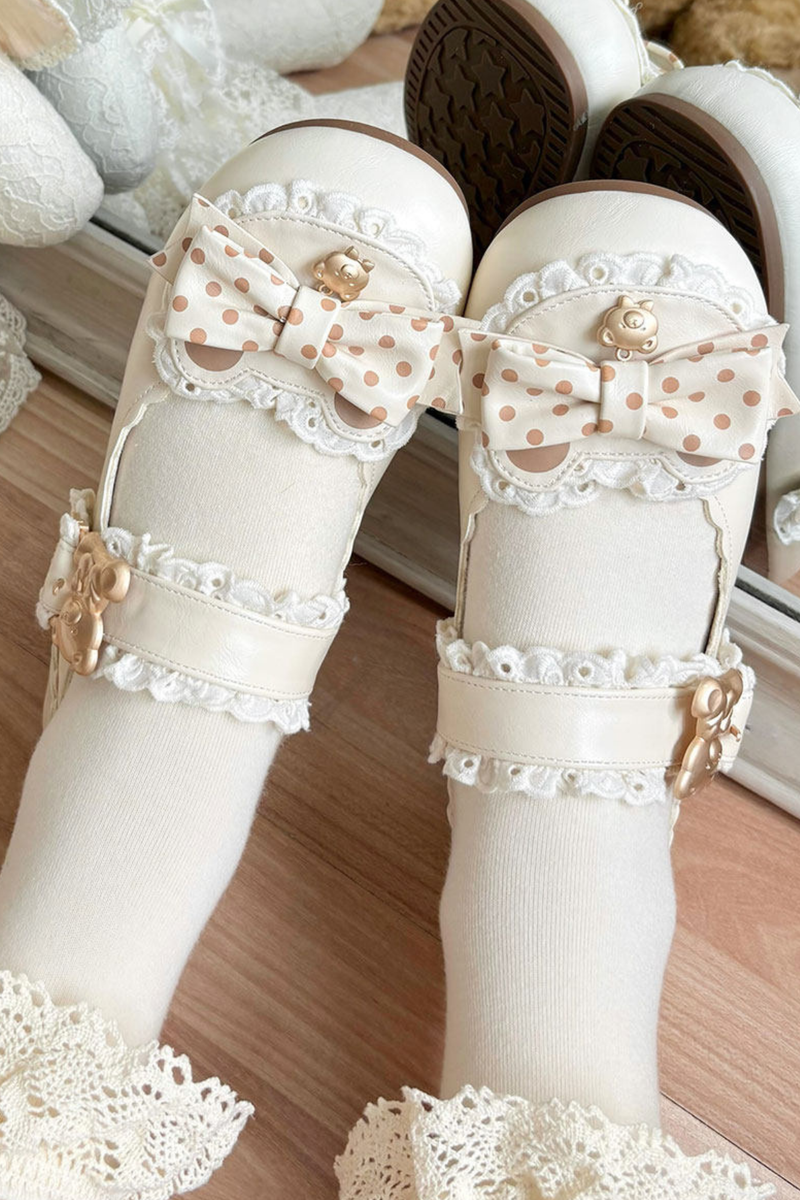 Retro Polka Dot Lolita Shoes
