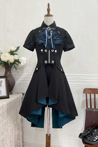 Dark Mode Asymmetric Jacket + Dress + Pants