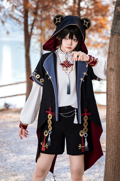 Treasure Chinese-style Element Hoodie Jacket Suit Set
