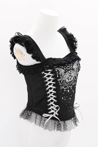 Metallic Angel Rhinestone Top