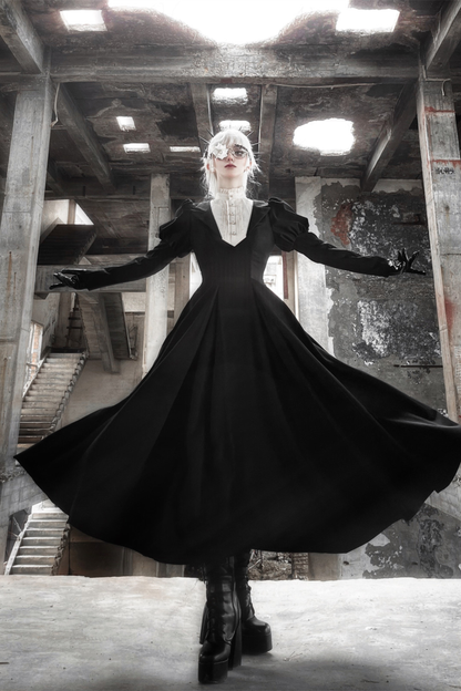 Gothic Flared Long Lolita Dress