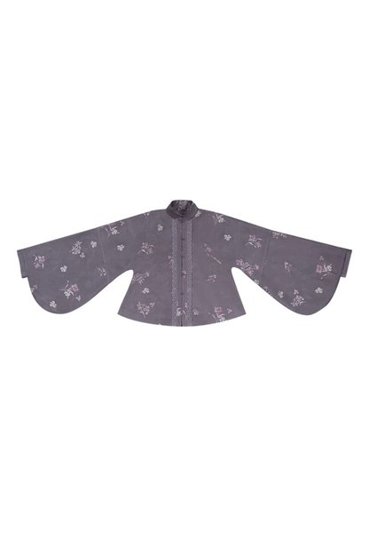 Chinese-style Stand Collar Jacket + Suspender Dress + Hairband