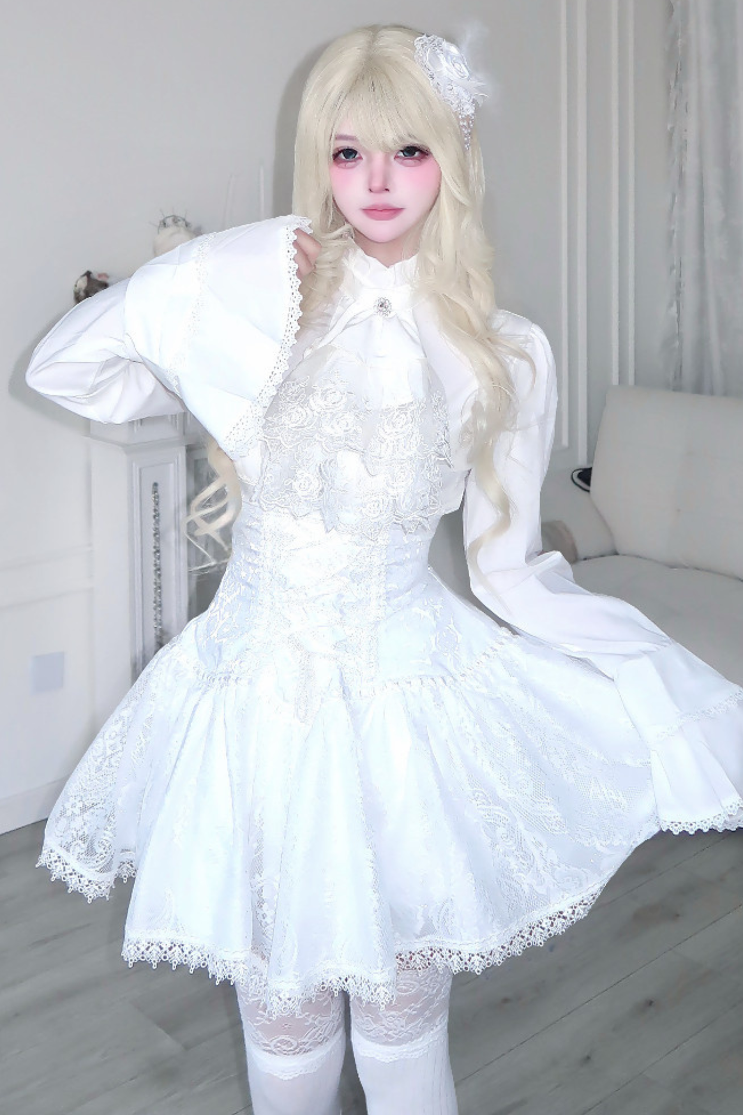 Gothic Top + Lace Skirt