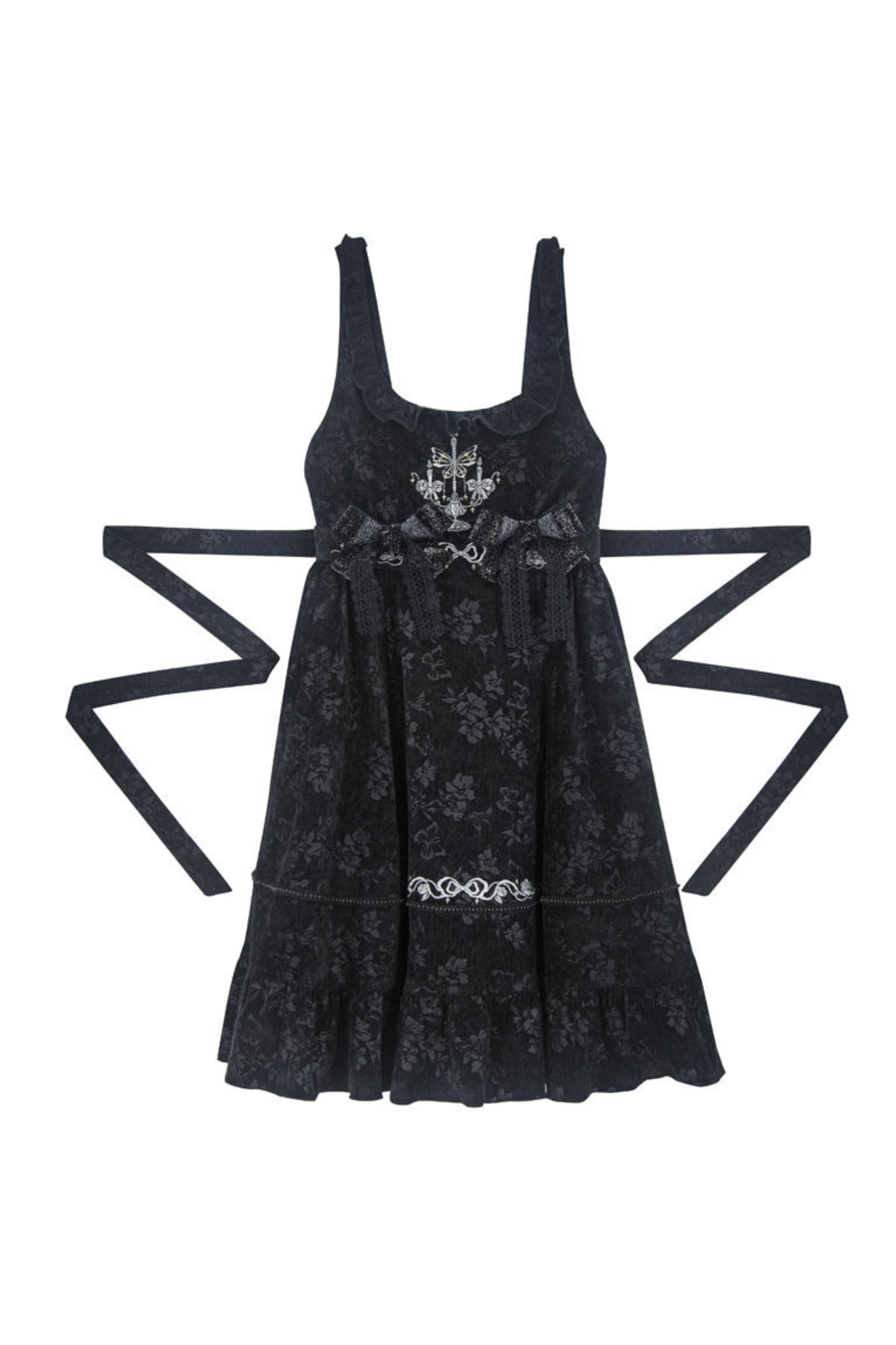 Candlelight Antique Lace Dress + Vest Dress + Bag + Brooch
