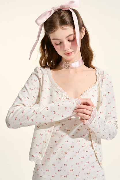 Sweet Ducks Cardigan + Camisole Dress