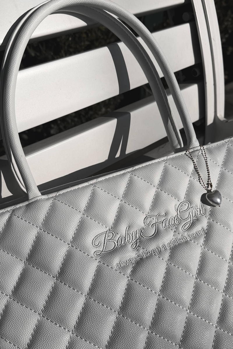 Sweet Quilted Tote Bag