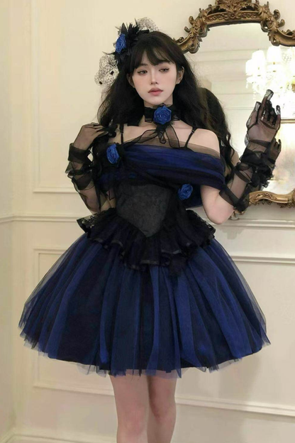 Klein Blue Shimmer Lolita Dress