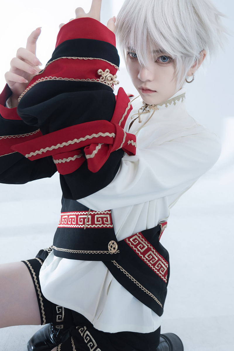 Retro Stand Collar Shirt + Shorts + Jacket