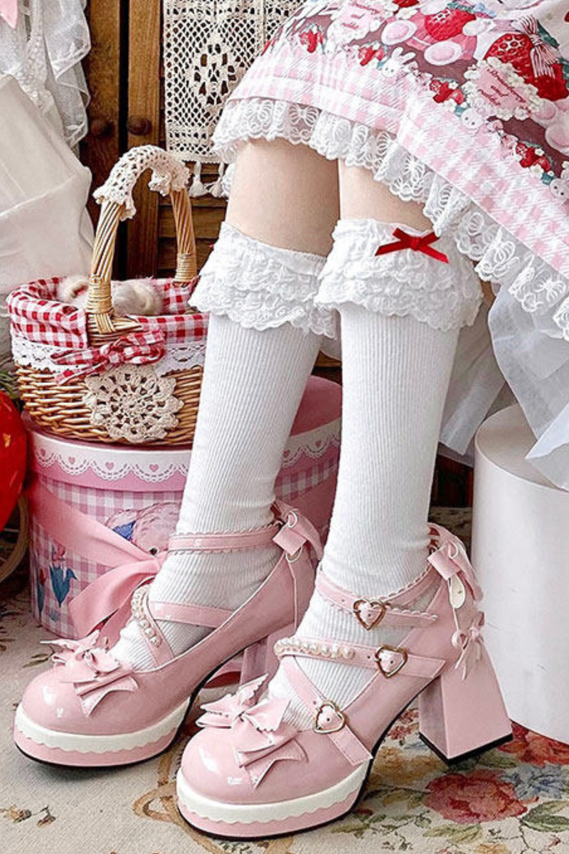 Sweet Ribbon Lolita Heels