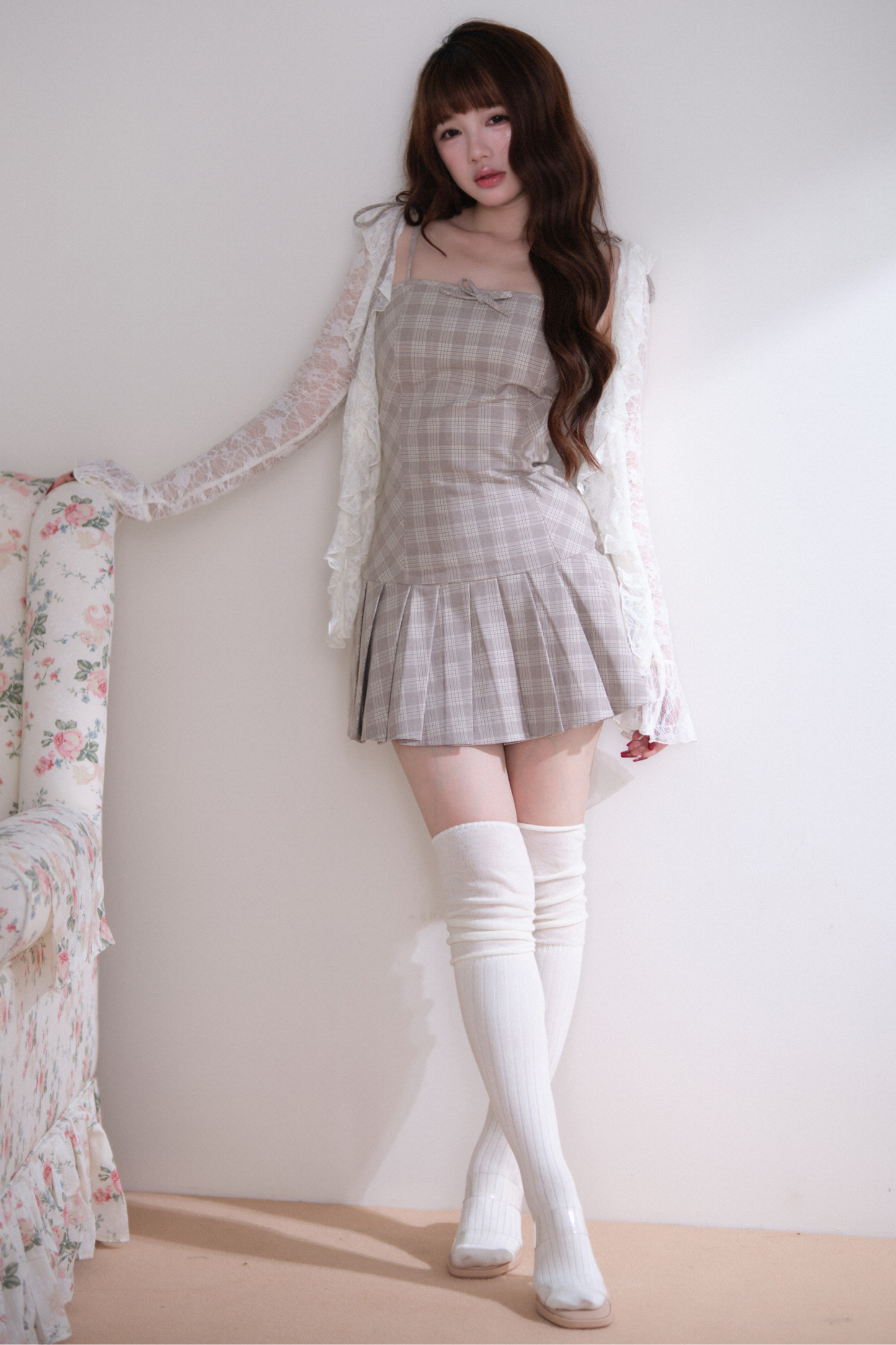 Lace Top + Camisole Skirt