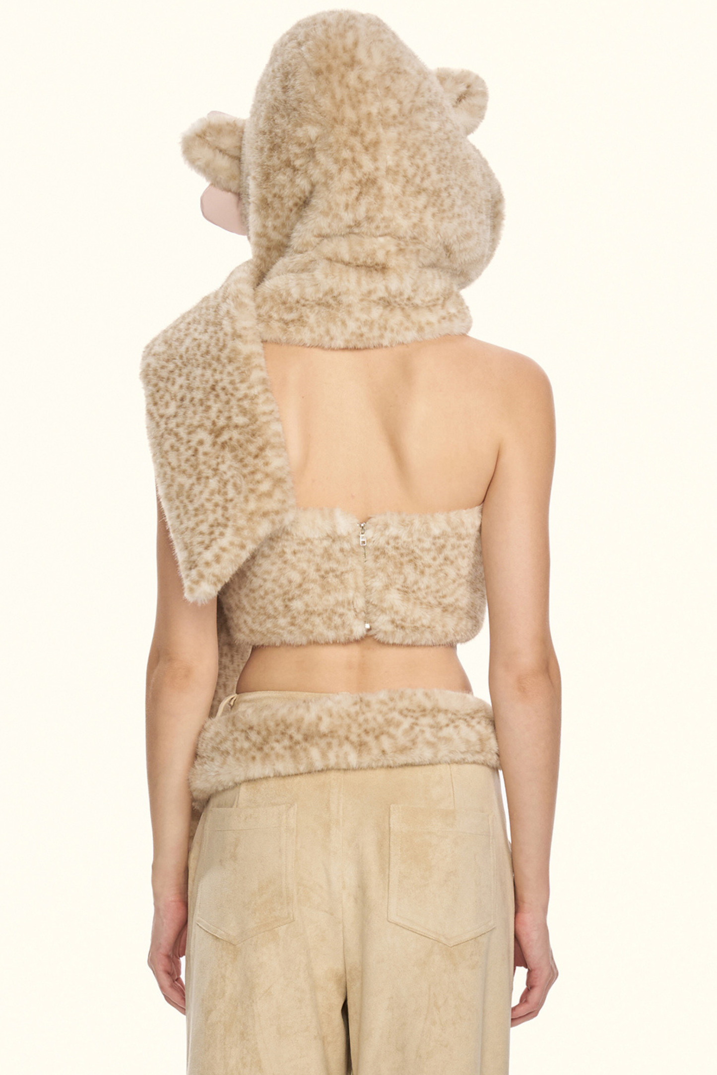 Little Milk Leopard Top + Pants + Hat + Belt