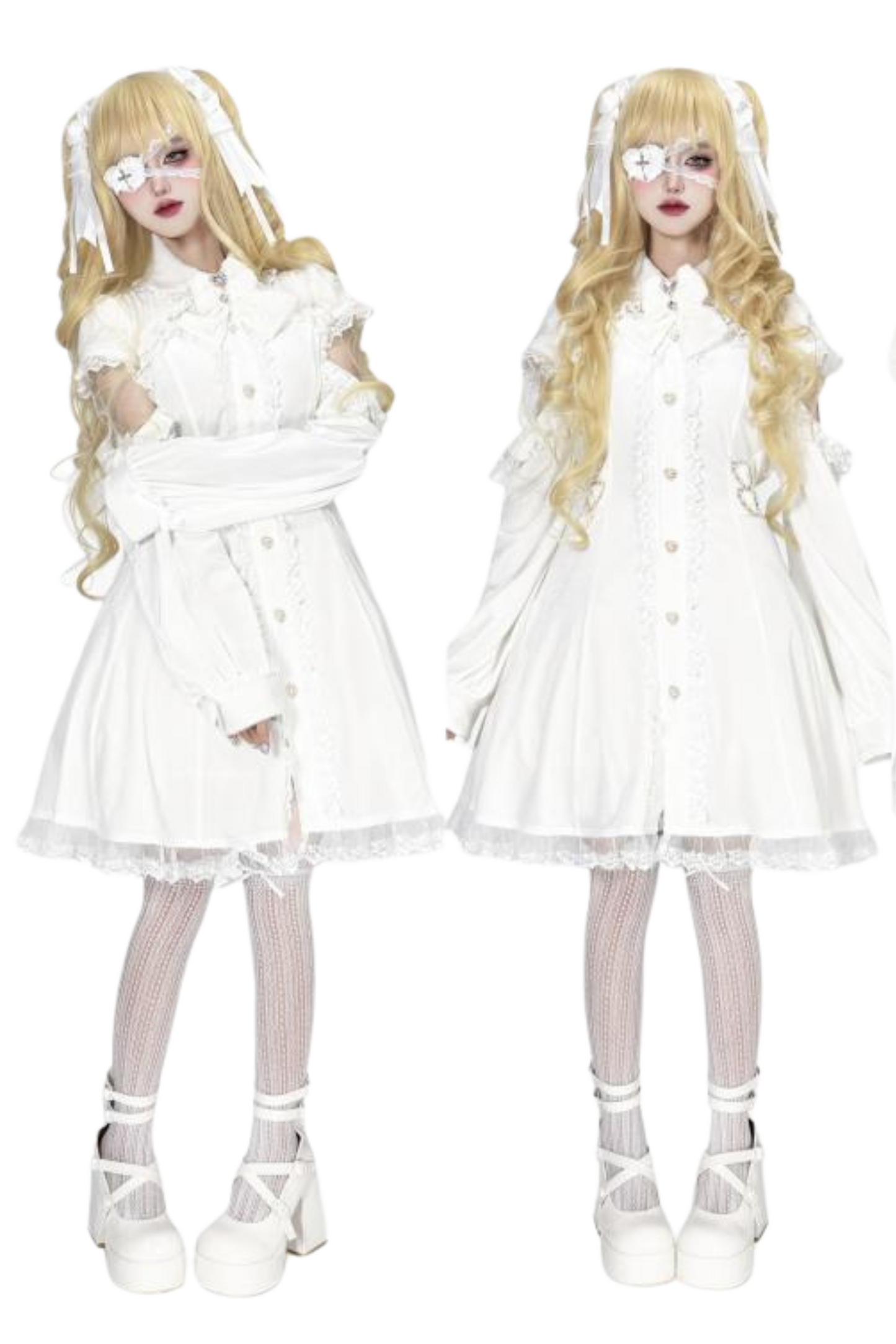 [pre-order] Jirai Ribbon Off-shoulder Dress