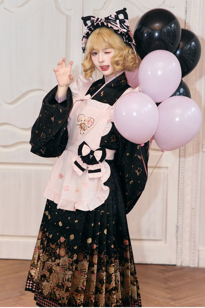 Chinese-style Sweet Circus Apron + Top + Skirt + Clip