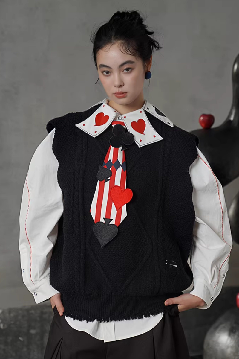 Playing Card Fantasy Color Blouse