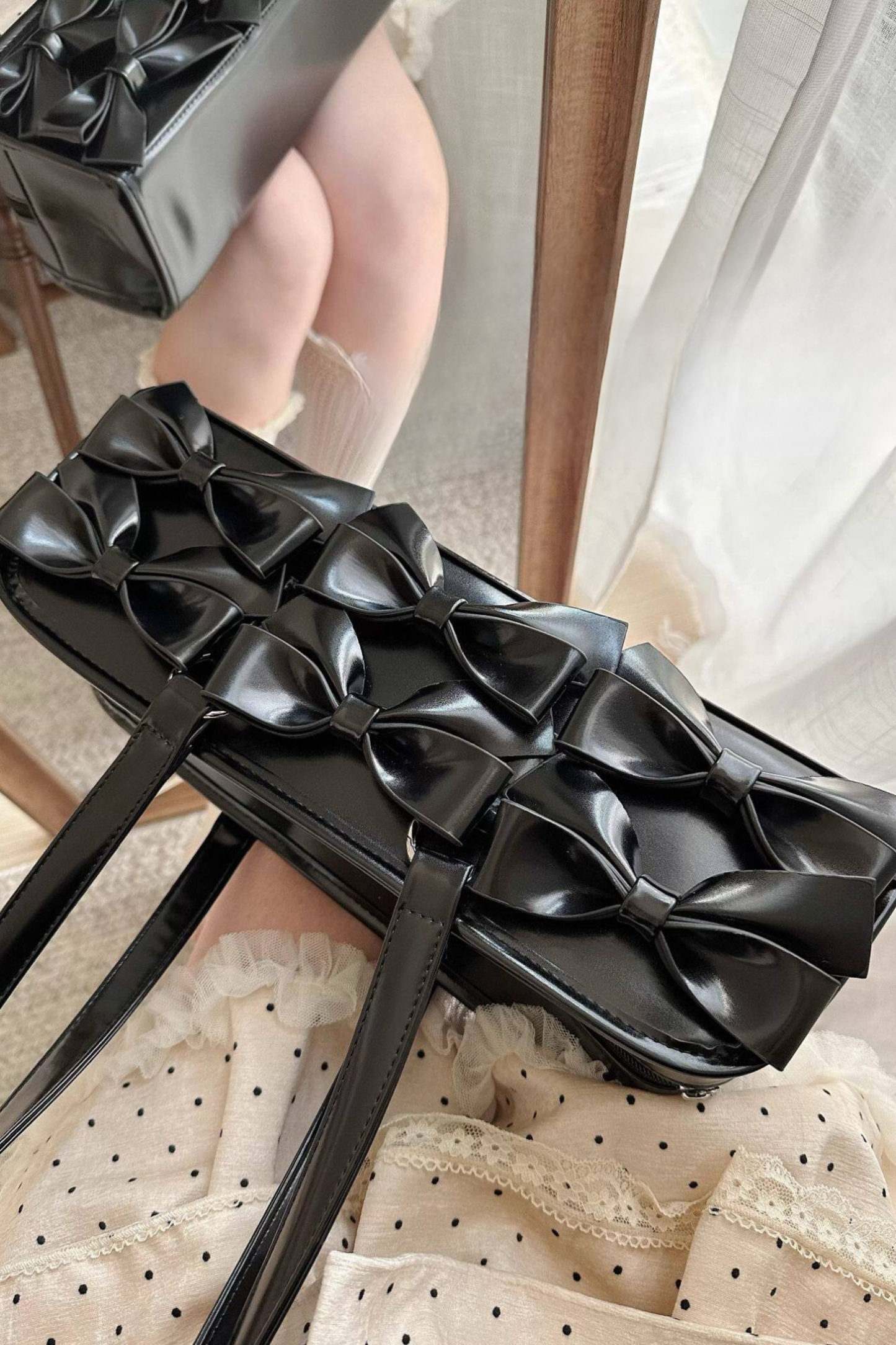 Sweet Dream Ribbon Baguette Bag