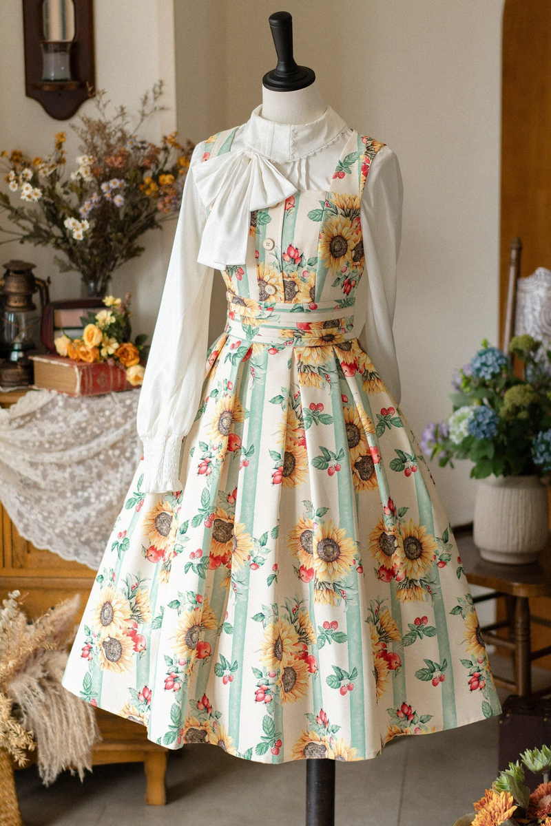 Retro Sleeveless Dress + Shirt