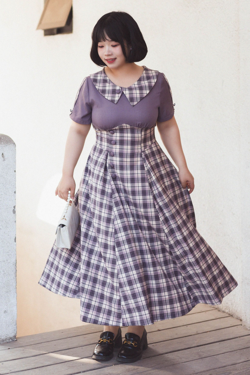 Retro Plaid Lolita Dress