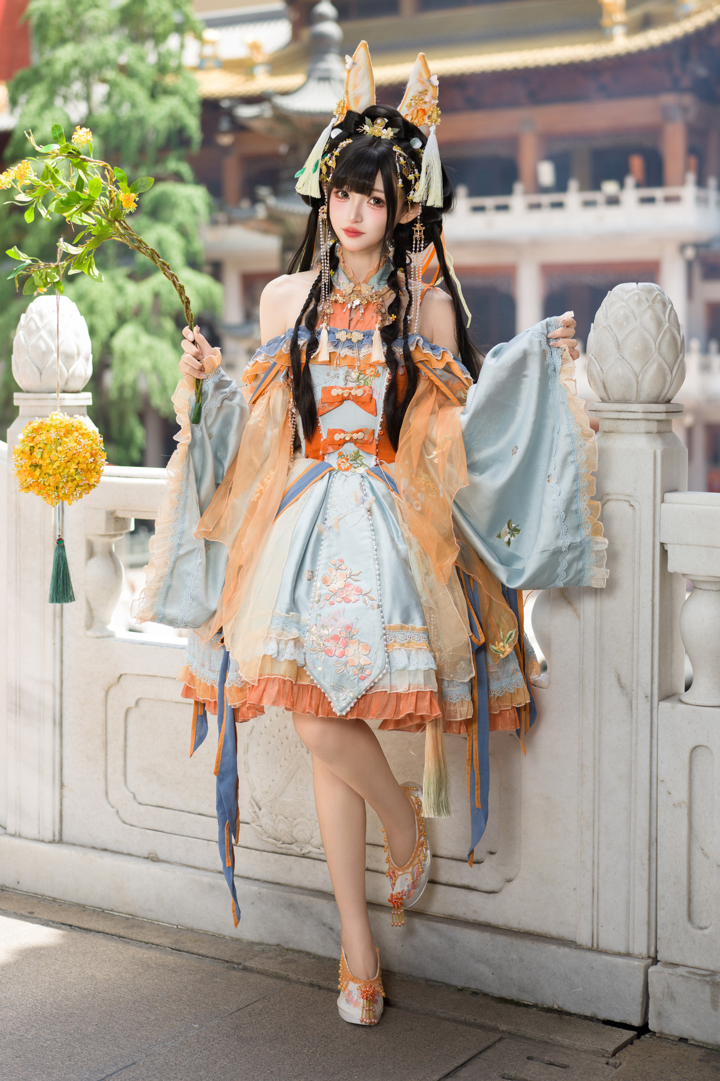 Jade Rabbit Lolita Dress + Headband