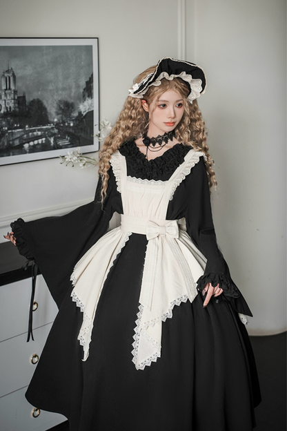 [pre-order] Gothic Doll Lolita Dress + Lolita Apron