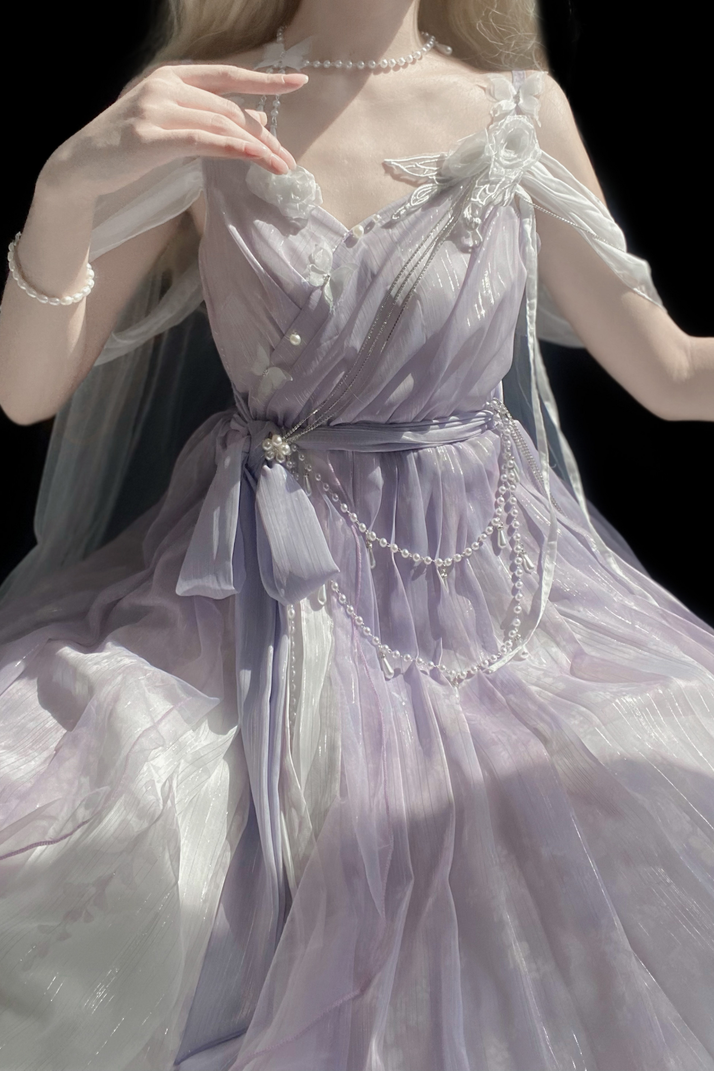 [pre-order] Sweet Girly Dress + Shawl + Necklace