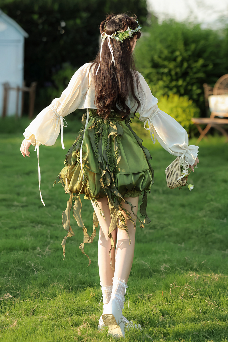 Forest Girl Chinese-style Dress + Top + Skirt