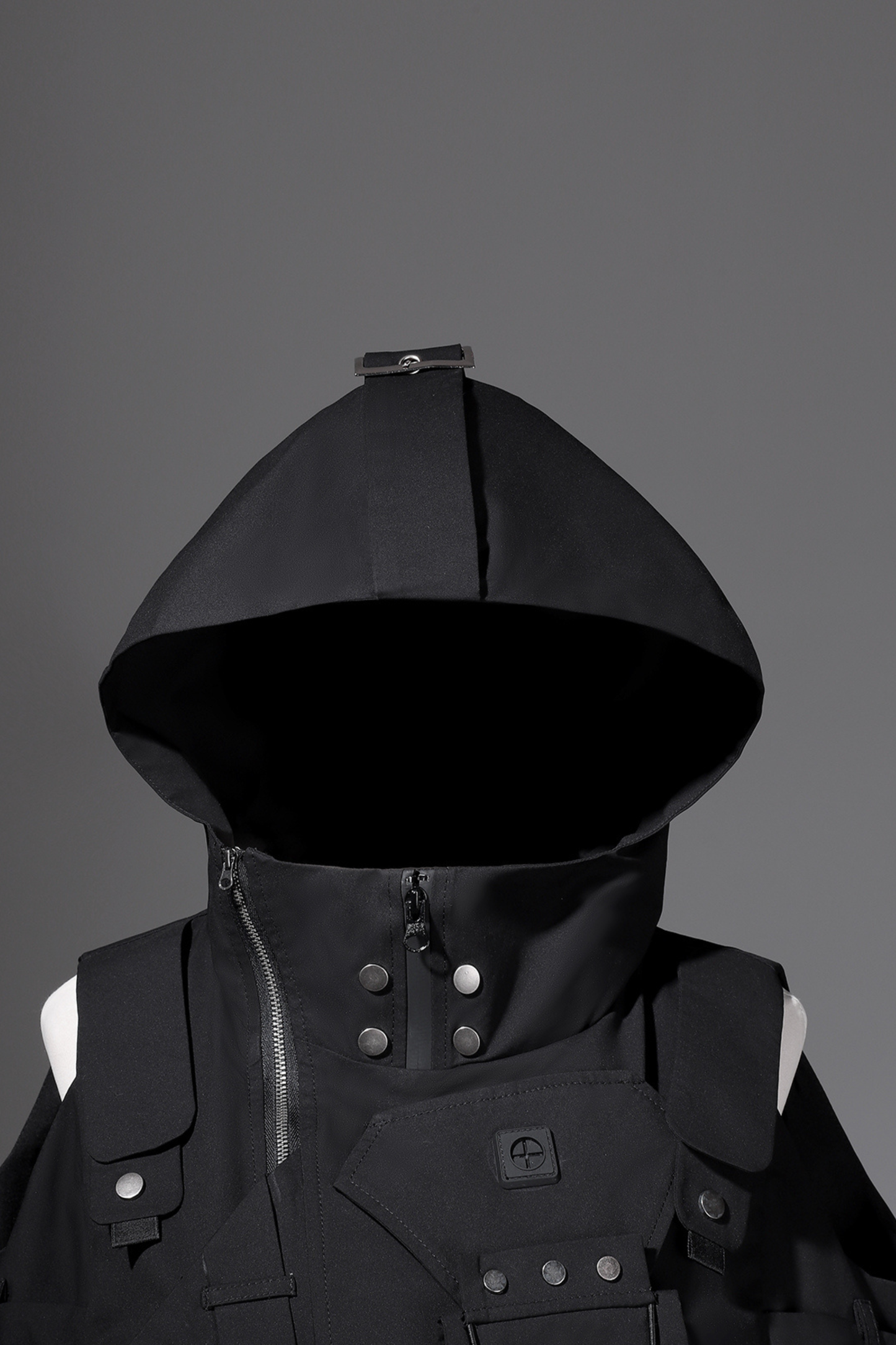 Dark Hooded Jacket + Shorts + Leg Covers