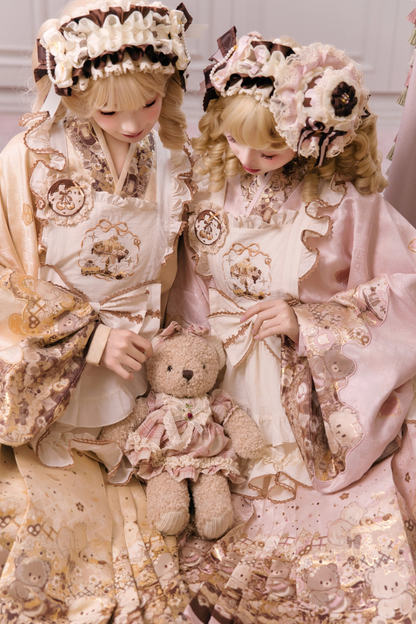 Little Bear Dessert House Dress + Skirt + Apron + Brooch + Overskirt