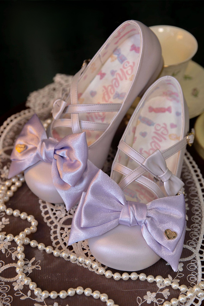 Satin Candy Ribbon Lolita Shoes
