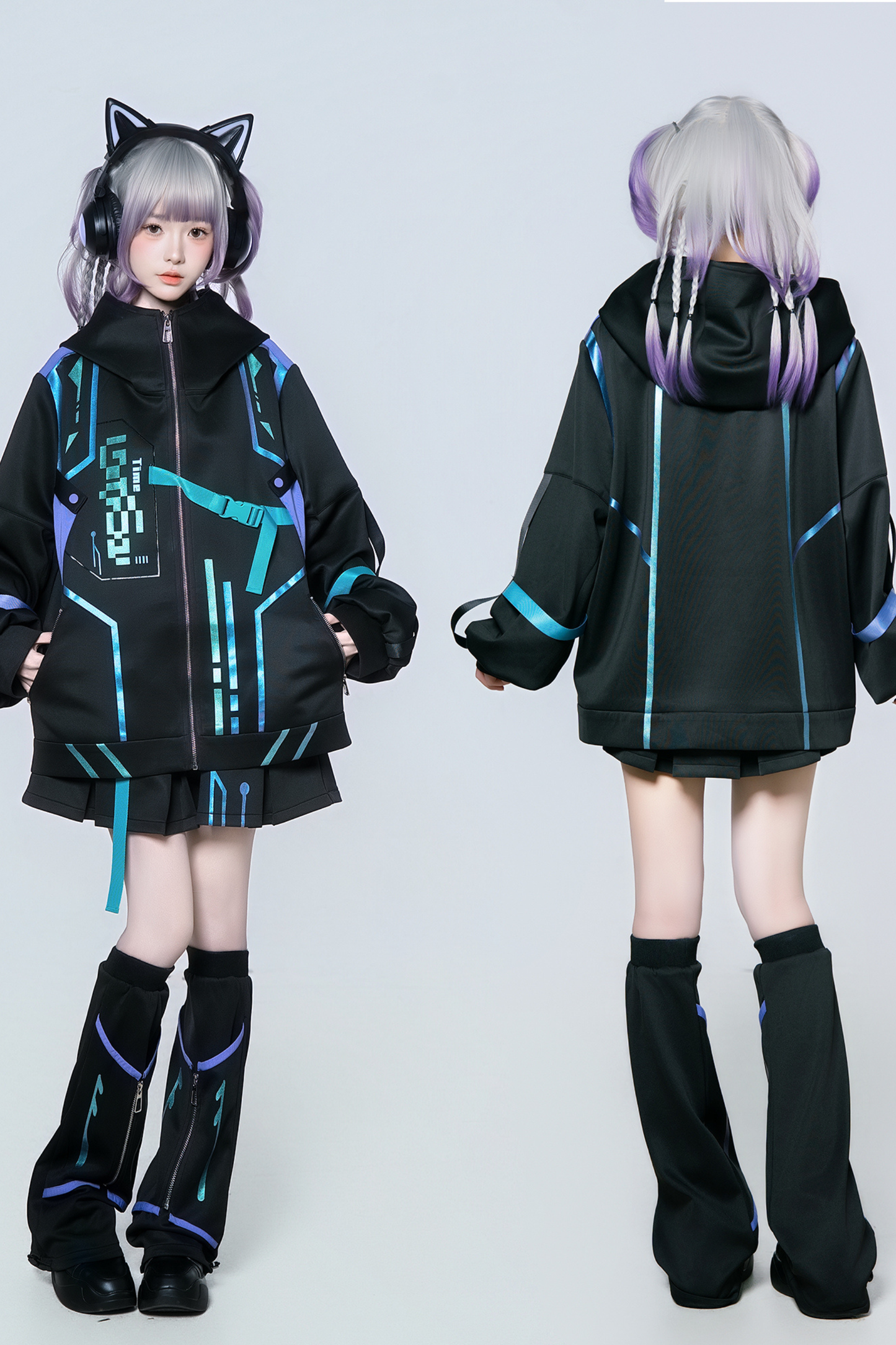Overload Anime Girl Jacket + Skirt + Leg Cover