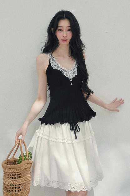 French Lace Jacket + Camisole
