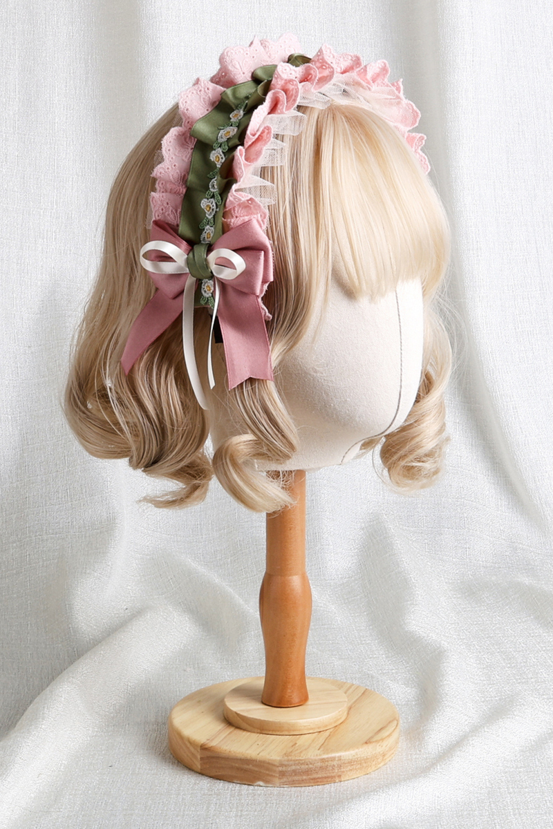 Country Bouquet Lolita Hood + Flat Hat + Clip Hat + Hair Band