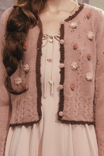 Lace Maid Rose Diary Dress + Garden Cardigan