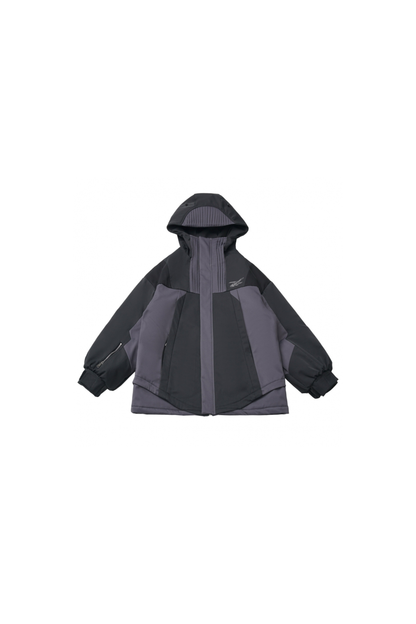 Dark Gray Color Blocking Jacket + Pants + Skirt + Top