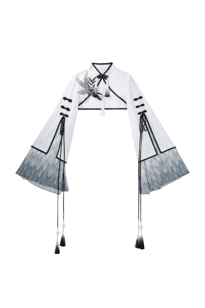 Chinese-style Top + Skirt + Camisole Dress + Leg Warmers