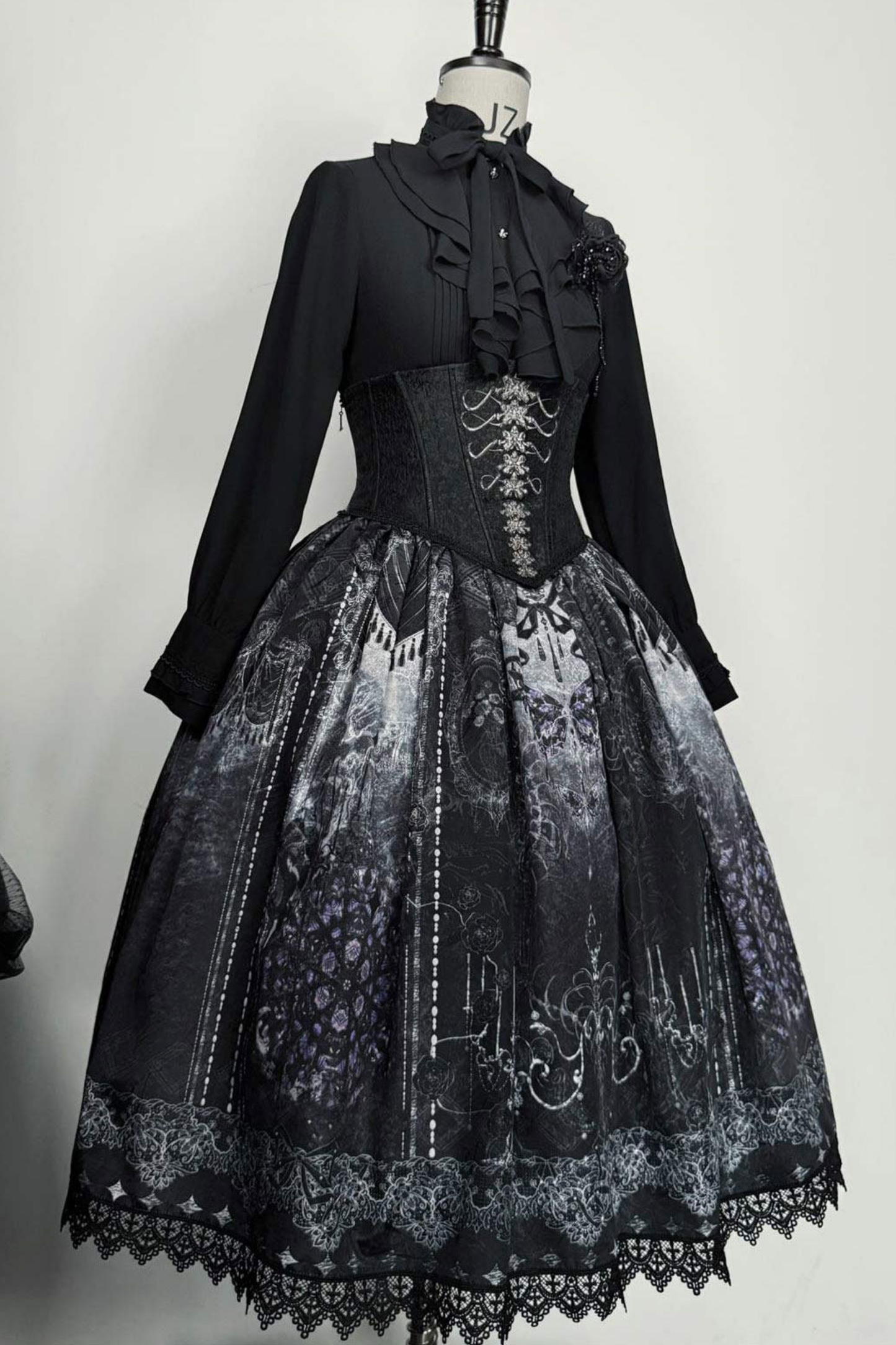 Gothic Lolita Jumper Skirt + Jacket + Skirt + Shirt + Corset + Accessories