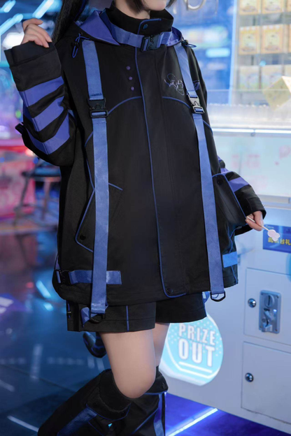 Subculture Cyber Jacket + Shorts + Long Pants + Leg Warmers + Cat Hair Accessory + Tail