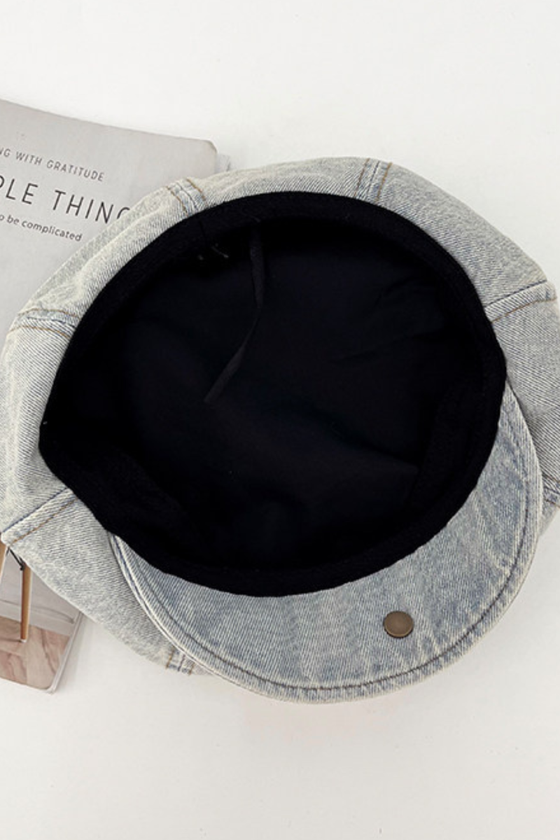Denim Cat Ear Beret