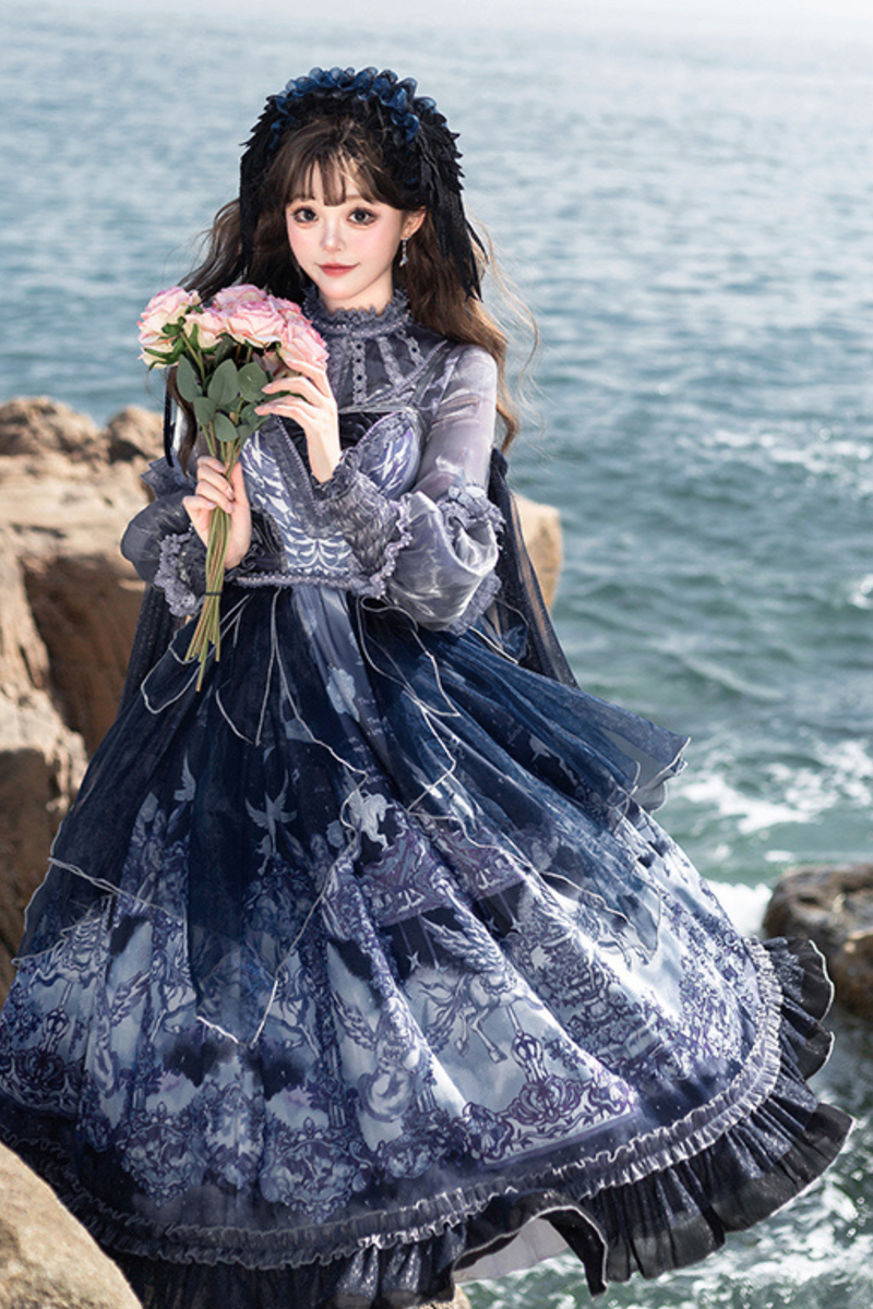 Angel Garden Blue Jsk + Loose Shirt