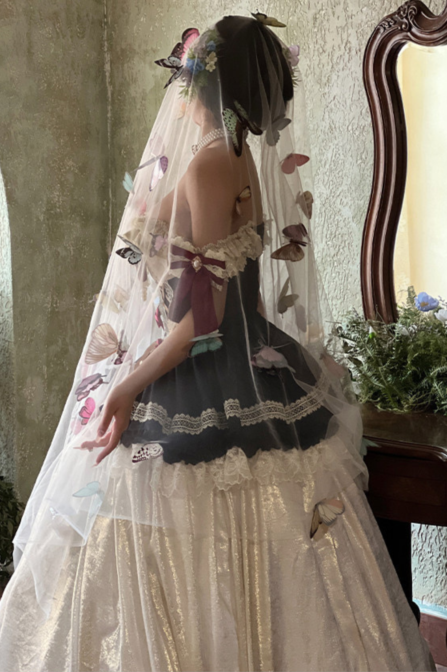 Snow White Lolita Dress + Big Ribbon