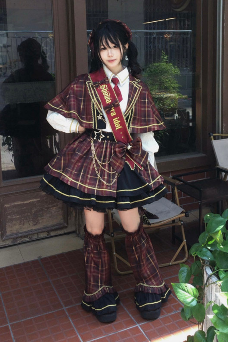 Retro Plaid Idol Lolita Set