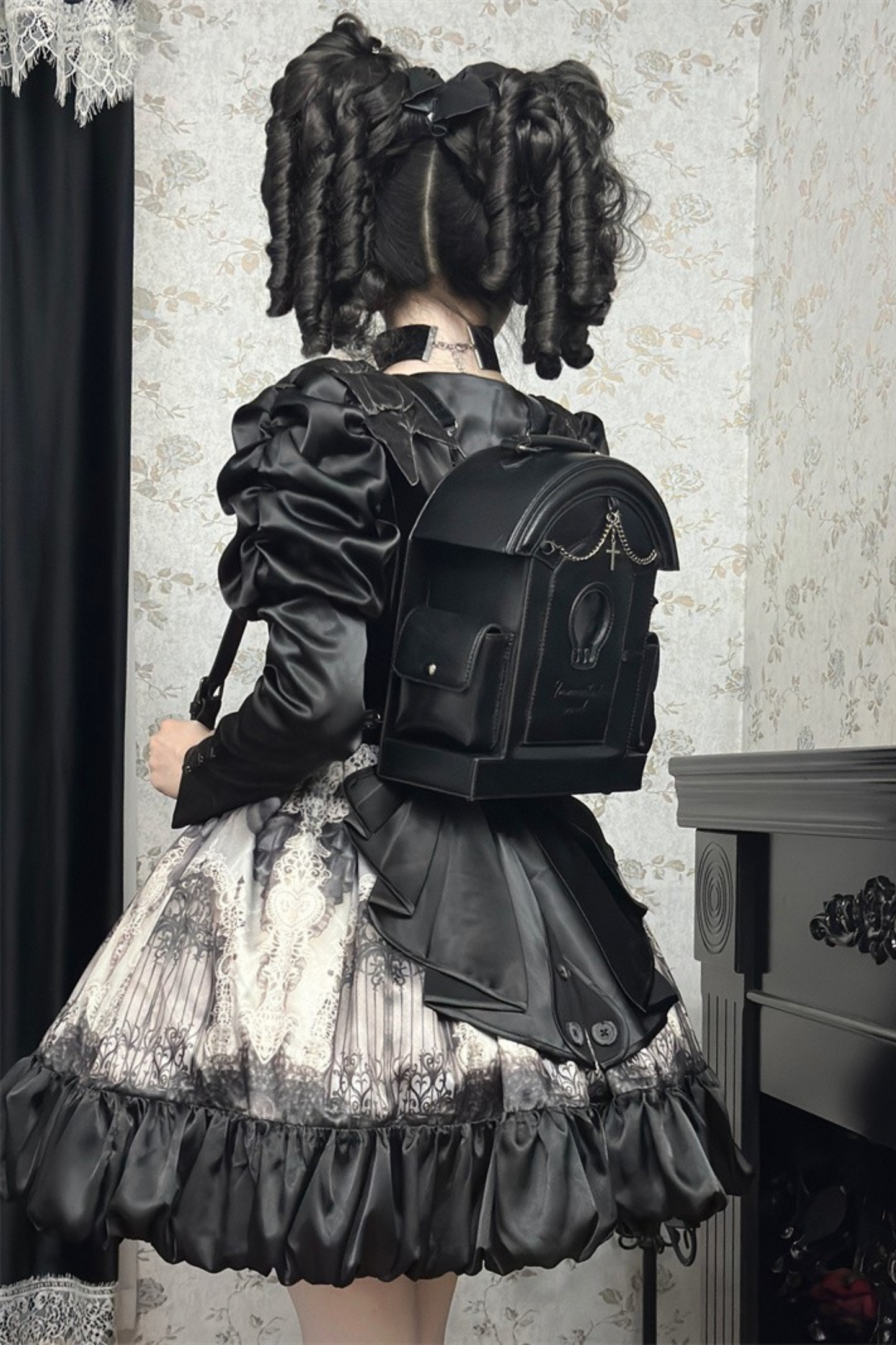 Gothic Pain Lolita Skull Bag