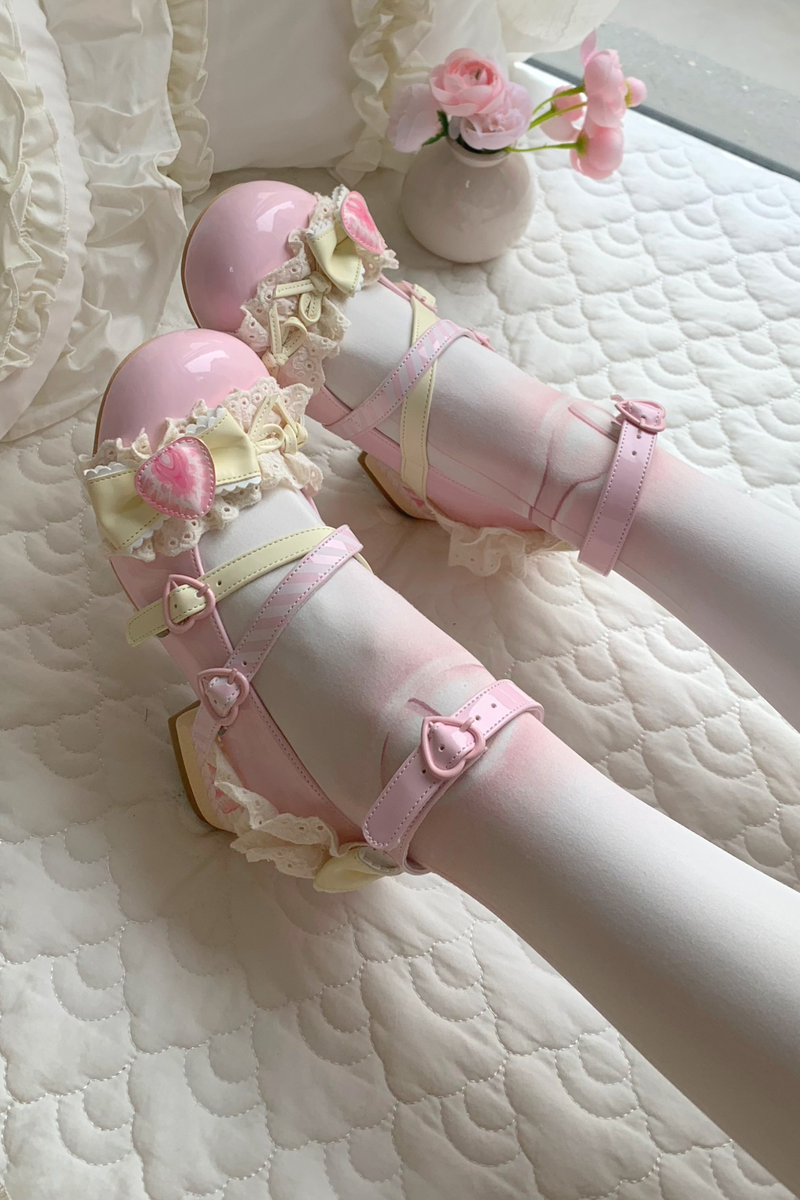 Strawberry Lolita Mary Jane Shoes