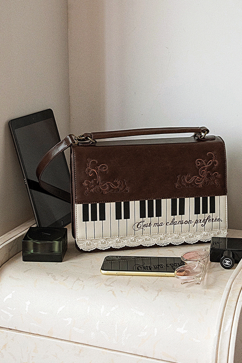 Literary Piano Shoulder Bag
