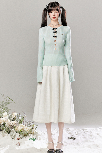 Little Ribbon Top + Long Skirt + Short Skirt