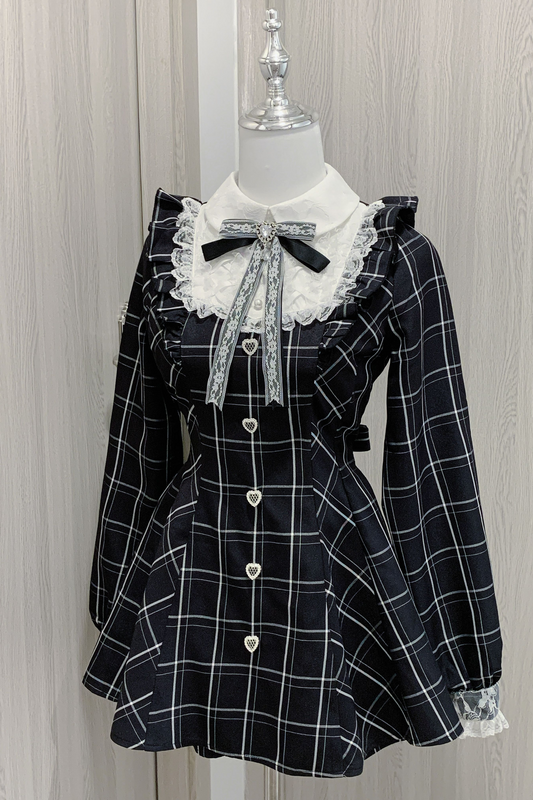 [pre-order] Jirai Plaid Top + Inner Plaid Pants