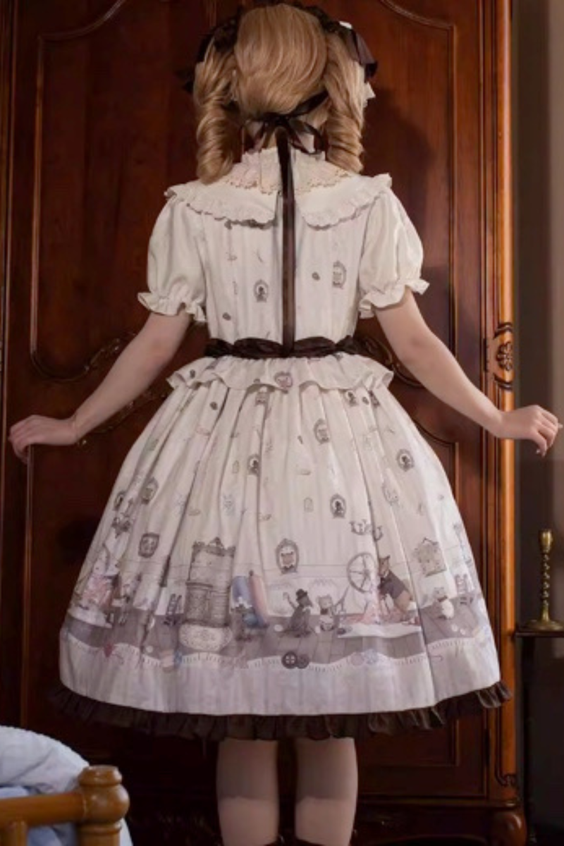 [pre-order Deadline: March 26] Cherry Lolita Dress + Jumper Skirt + Shirt + Bonnet + Headband