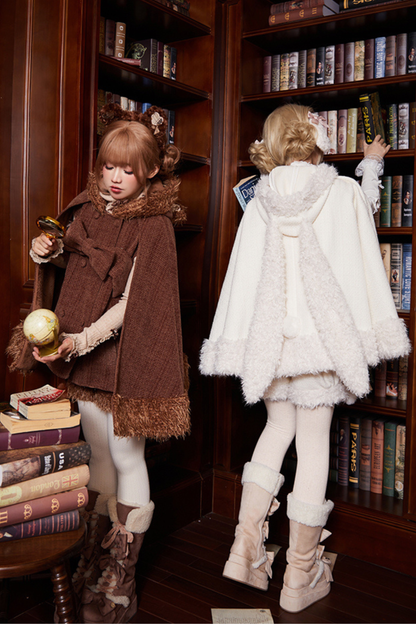 Animal Tweed Coat + Boa Shorts