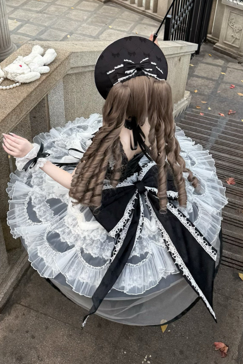 Sweet Ruffle Tiered Lolita Dress